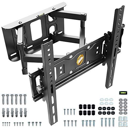 RICOO S6244 TV Muurbeugel Draaibaar Kantelbaar 32-55 Inch (81-140 cm) VESA 200x200-400x400 60kg Zwart