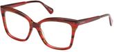 Max&co MO5130 068 red/horn 53/16/145 Vrouw Brilmonturen