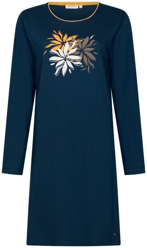 Pastunette Moonlite Women's Nightgown - Organic Cotton - Blue - Size 44