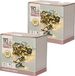 Merkloos Kerstverlichting - 2x - op batterij - warm - wit - 192 lampjes - 15 meter