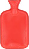 DID Bouillotte - avec housse en caoutchouc - rouge - 2L