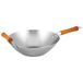 Ken Hom Koolstofstaal Traditioneel Wok, 32cm, Excellence, Natuurlijk Gepatineerde Antiaanbaklaag, Geschikt Voor Inductiekookplaten/Metalen Keukengerei, 10 Jaar Garantie