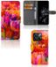 B2Ctelecom Hoesje OnePlus 10T Tulips Book Case Kunstleer/Siliconen/TPU Bloemen