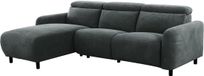 Notio Living Skaane 3-Zits Relaxbank Links Elektrisch Antraciet