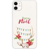Apple iPhone 11 lichtgevend rendier siliconen case