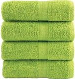 vidaXL SOLUND Gastendoekjes 4 stuks Appelgroen 600 g/m² 30x50 cm Katoen