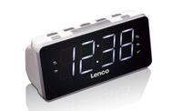 Lenco CR-18 - Digital Clock Radio - Black/Silver