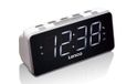 Lenco CR-18 - Radio-réveil numérique - Noir/Argent