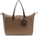 GUESS Latona Travel Carryon Tote Latte Logo schoudertas bruine
