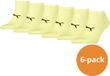 PUMA Sport Sneakersokken Light 6-pack Geel-35/38