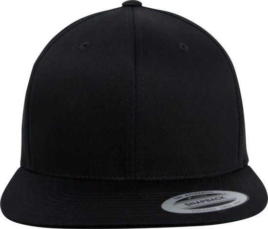 Flexfit Organic Cotton Snapback Unisex Cap - Zwart