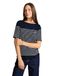 Tom Tailor T-shirt à rayures placées col bateau femme