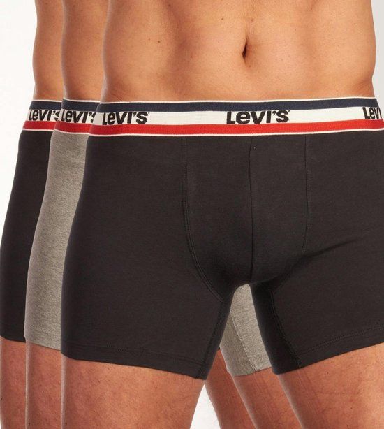 Levi's Lange Short - 3 Pack - Black/Grey - XXL