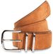 Tom Tailor - TTMILLIE leren riem met afgeronde gesp - Maat 100 - cognac uni