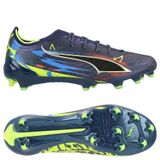 PUMA Ultra 6 Ultimate FG Dare To Launch Edition - Persian Blue/Argenté/Noir/Jaune ÉDITION LIMITÉE - Herbe naturelle (FG), pointure 41