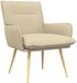 VidaXL Fauteuil stof crèmekleurig