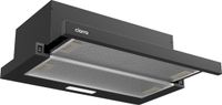 CIARRA CBCB6906D - Vlakscherm Afzuigkap - 60cm Zwart – Inclusief set koolstoffilters - 370m3 – Energieklasse A++