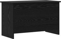 vidaXL Opbergkist Zwart eiken 80 x 40 x 50 cm