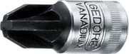 Gedore IKS20 PZD 6187480 Douille pour vis cruciformes Pozidriv PZ 3 1/4 (6.3 mm)