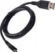 Câble USB - microUSB, 0,25 mètre, 1A, pochette noire