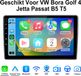 Junsun Android15 Autoradio Geschikt Voor VW Bora Golf 4 Jetta Passat B5 T5 Accessoires, 4GB+64GB, Draadloze CarPlay & Andriod Auto, DAB+, GPS-navigatiesysteem, Bluetooth, Stuurwielbediening, WiFi, FM, USB, 9-inch Touchscreen, DSP