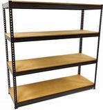 Merkloos Professionele Legbordstelling / Garagestelling 4 x 100 Kg - Grijs - Merkloos