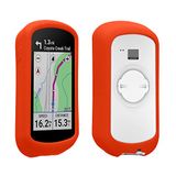 kwmobile hoes geschikt voor Garmin Edge Explore 2 - Siliconen beschermhoes voor fietsnavigatie - oranje