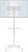 Unyqoos Mobiele TV-standaard op wielen voor 23-55 inch plasma-/lcd-/led-tv's, draagbare tv-standaard met laptopplank, in hoogte verstelbare verrijdbare tv-trolley tot 25 kg, max. VESA 400 x 400 mm (wit)