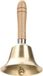 Merkloos Super Luide Handbel van Messing met Houten Handvat