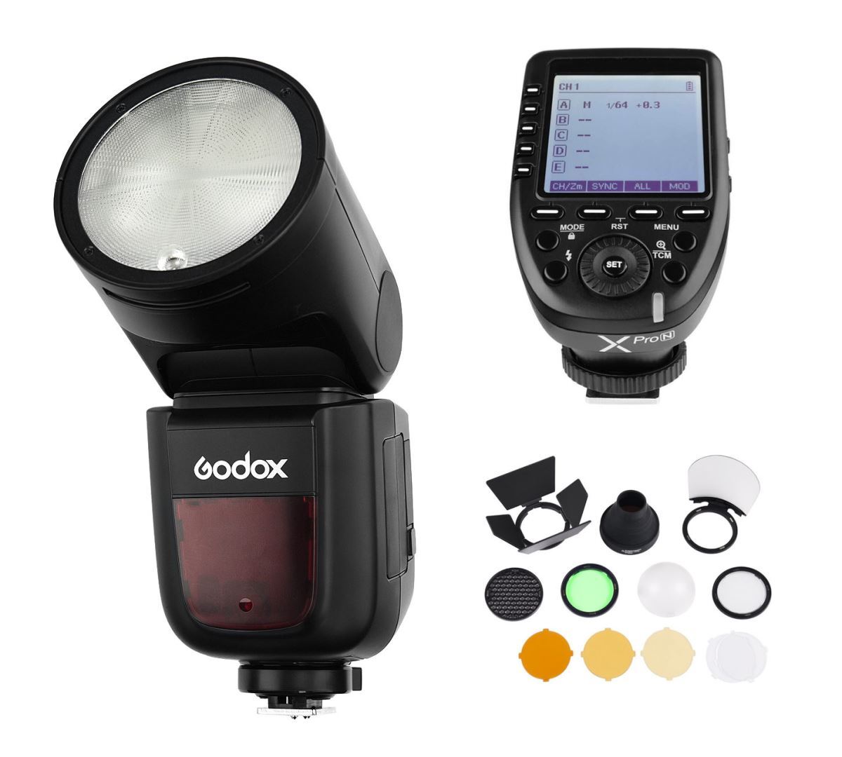 Godox Godox Reportageflitser Speedlite V1 Fuji X-Pro II Trigger Accessories Kit