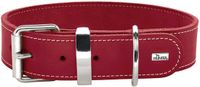 Hunter Halsband Aalborg Special Rood - Leer - Hondenhalsband - 35 cm