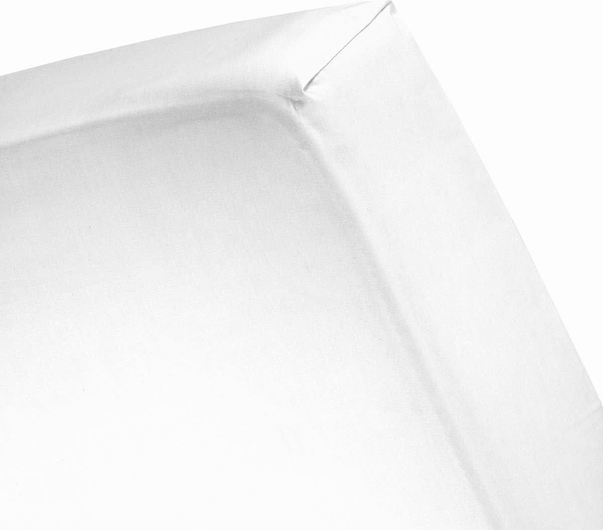 Cinderella Molton hoeslaken (tot 25 cm) 160x200 cm - Wit
