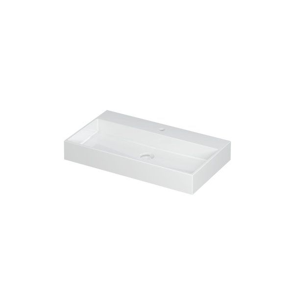 Ink United Wastafel 80x11x45cm - Glans Wit - 0206171