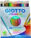 Giotto Aquarel Crayons Stilnovo 24 Pièces Multicolore