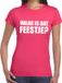 Bellatio Decorations Waar is dat feestje Dames shirt roze - Dames feest t-shirts S