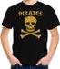 Bellatio Decorations Shoppartners Bv Piraten verkleed shirt goud glitter zwart voor kinderen - piraten kostuum - Verkleedkleding 158/164