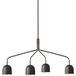 Gubi Howard 4 Lustre Long Gunmetal