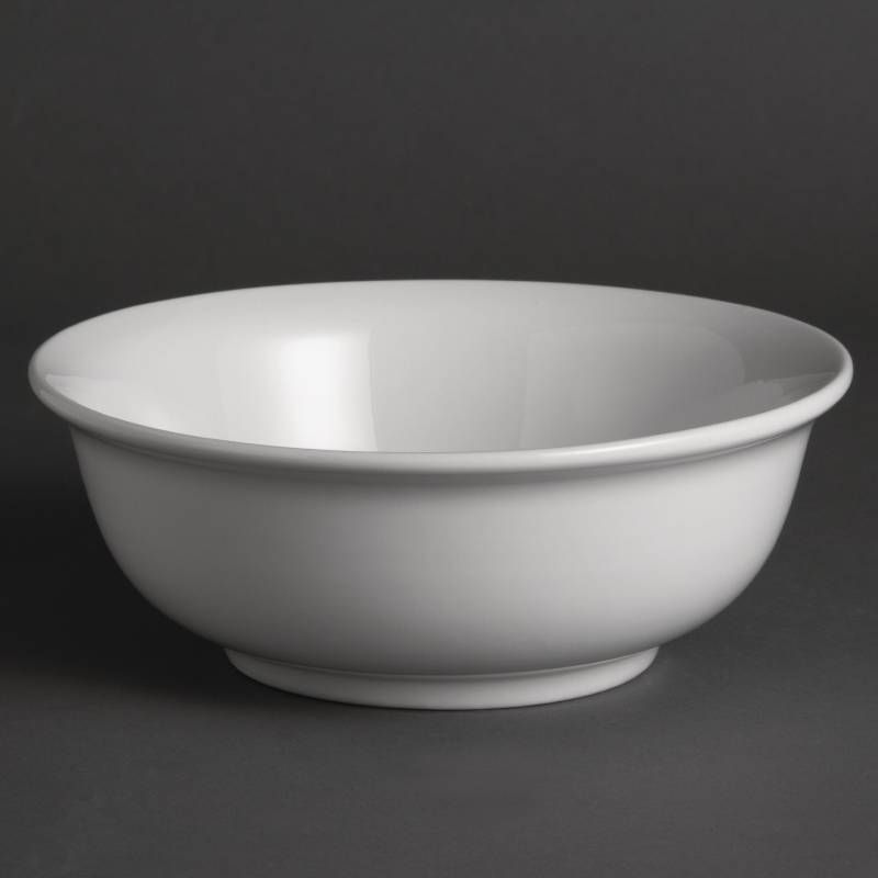 Olympia Porselein Witte Luxe Saladeschaal - 6 Stuks - 5050984001208
