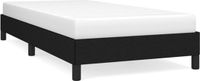 vidaXL Bedframe Zonder Matras Stof Zwart 90x190 cm