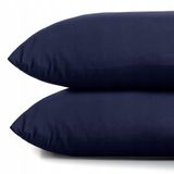 DecoKing RESTILO Jersey Katoenen Kussensloop 40x80 cm - 2 stuks Blauw