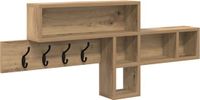vidaXL Wandkapstok, Artisan Eiken Bewerkt Hout