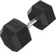 Tunturi Platinum Hexa Dumbbell - Rubber - 1x 42.5kg - Zwart