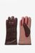 Sissy-Boy - Donkerrode colourblock leren handschoenen - S/M