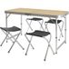 CRIVIT Table de camping avec 4 tabourets