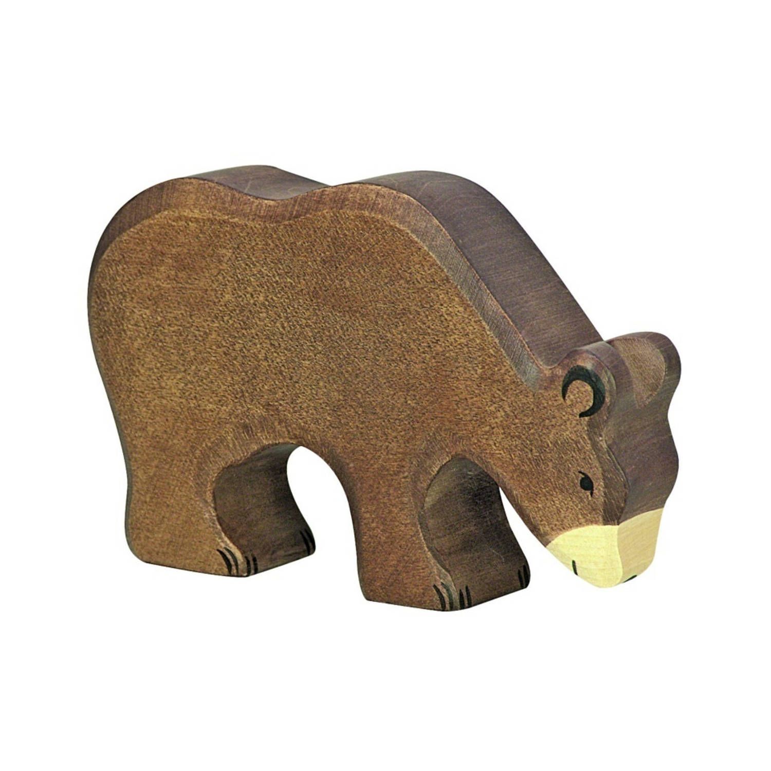 Holztiger Houten Wildernis: Bruine Beer Etend - Bruin