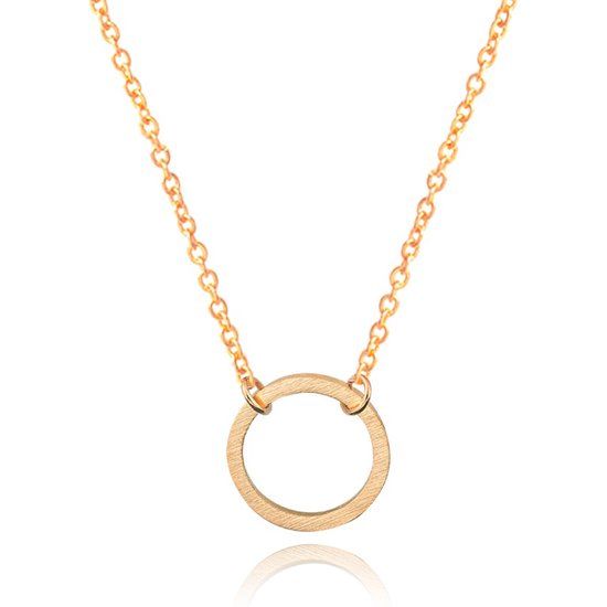 LGT JWLS Hippe dames ketting Circle Rose