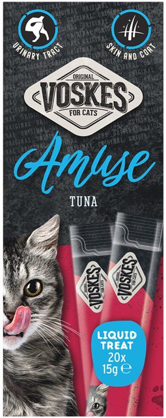 Voskes Kattensnack Liquid Treat Tonijn - 20x15 gr