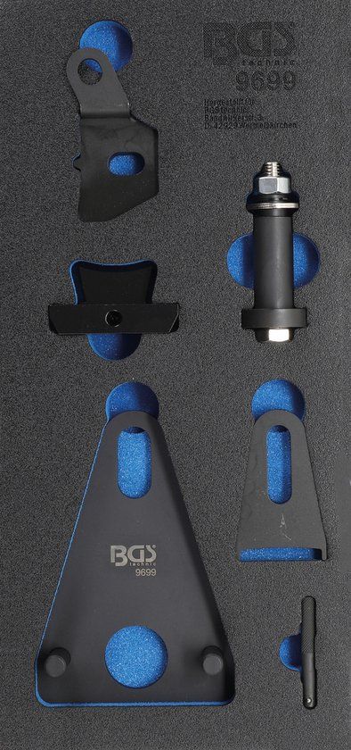 BGS 9699 | Vliegwiel-/cardanas-V-schijf-blokkeer- en deksellosmaakgereedschapset | Renault, Nissan