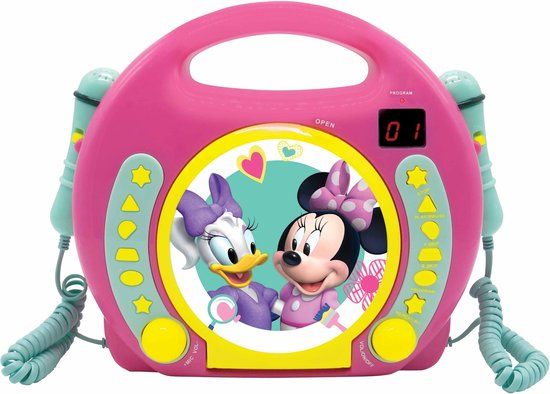 Lexibook Disney Minnie CD speler met microfoons - Roze