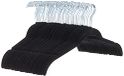 Amazon Basics Kleerhangers voor overhemd/jurk, ruimtebesparend en bekleed met fluweel, zwart, pak van 50